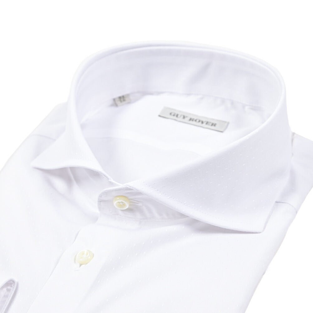 25 - 26AW GUY ROVER コットン100% ホリゾンタルカラー ドレスシャツ|427708-37|GUARDAROBA MILANO OFFICIAL STORE