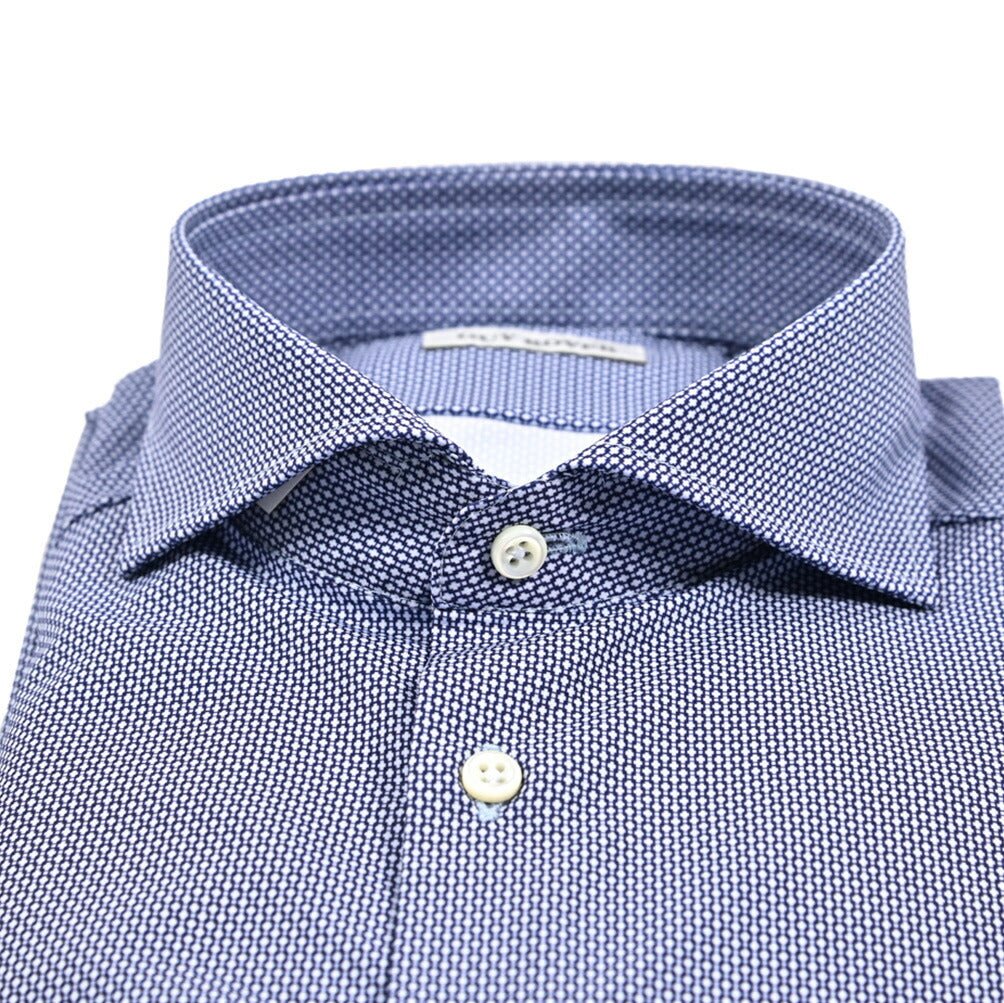 25 - 26AW GUY ROVER ストレッチナイロン ホリゾンタルカラードレスシャツ|427733-37|GUARDAROBA MILANO OFFICIAL STORE