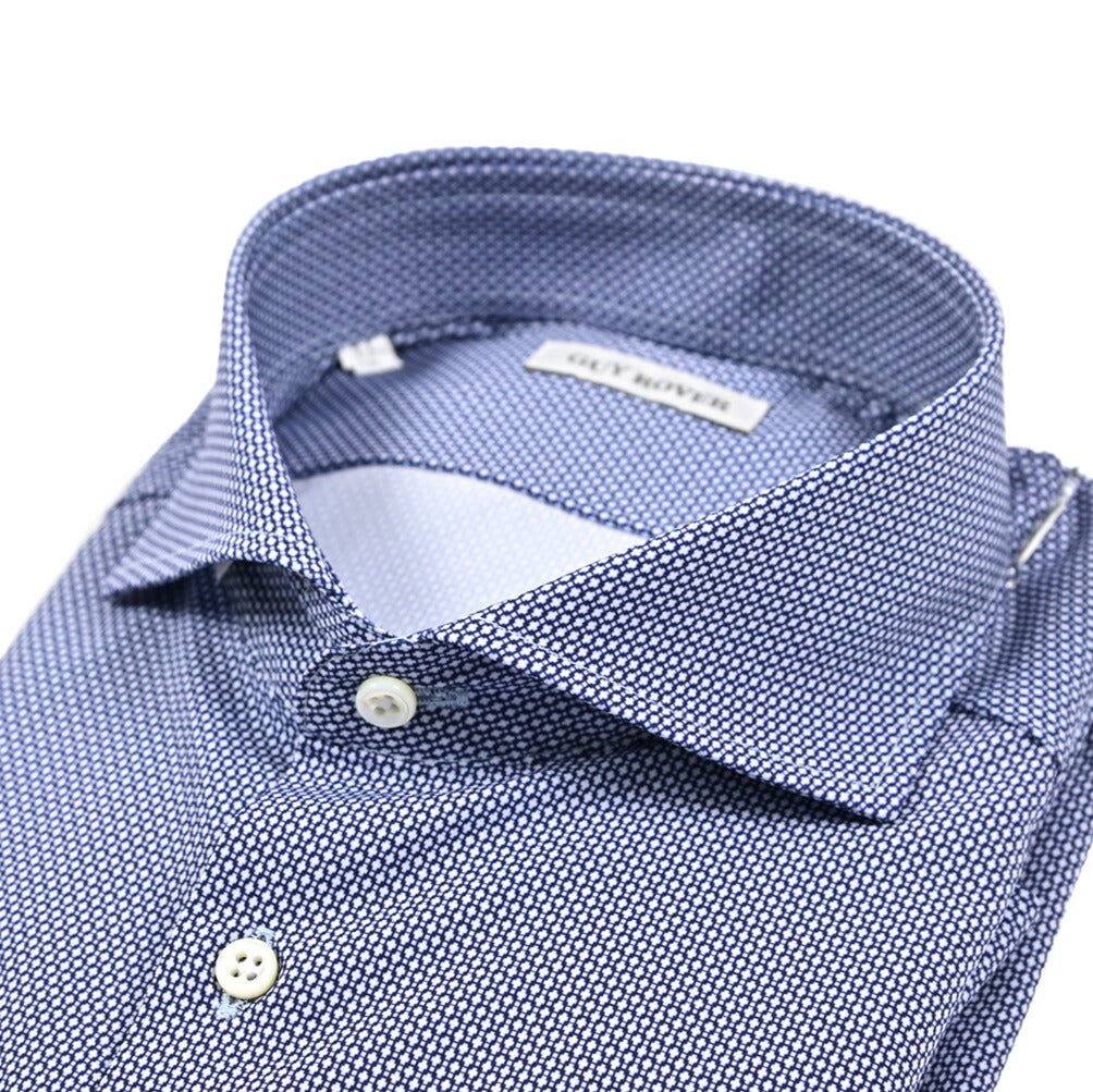 25 - 26AW GUY ROVER ストレッチナイロン ホリゾンタルカラードレスシャツ|427733-37|GUARDAROBA MILANO OFFICIAL STORE