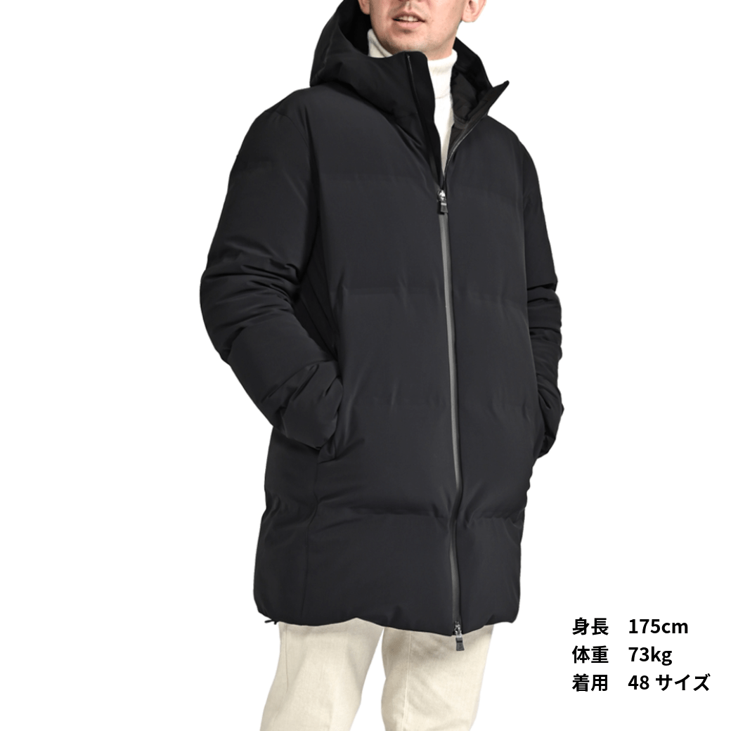 25 - 26AW HERNO "FUNCTIONAL WARDROBE" 高機能撥水ナイロン ダウンジャケットフーディー|425733 - 46|GUARDAROBA MILANO OFFICIAL STORE