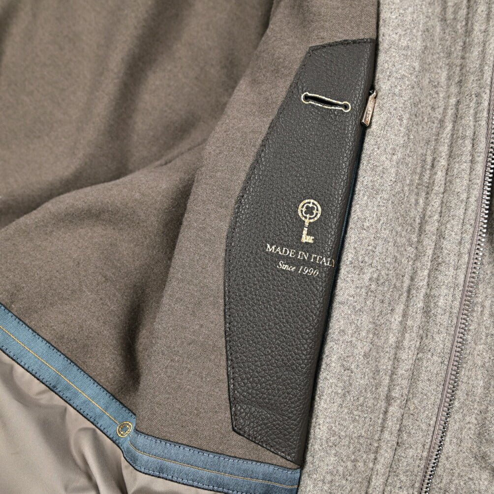 25 - 26AW LENOCI 着脱可能フード付 中綿コート 防水透湿仕様 カノニコ製生地|434074-44|GUARDAROBA MILANO OFFICIAL STORE