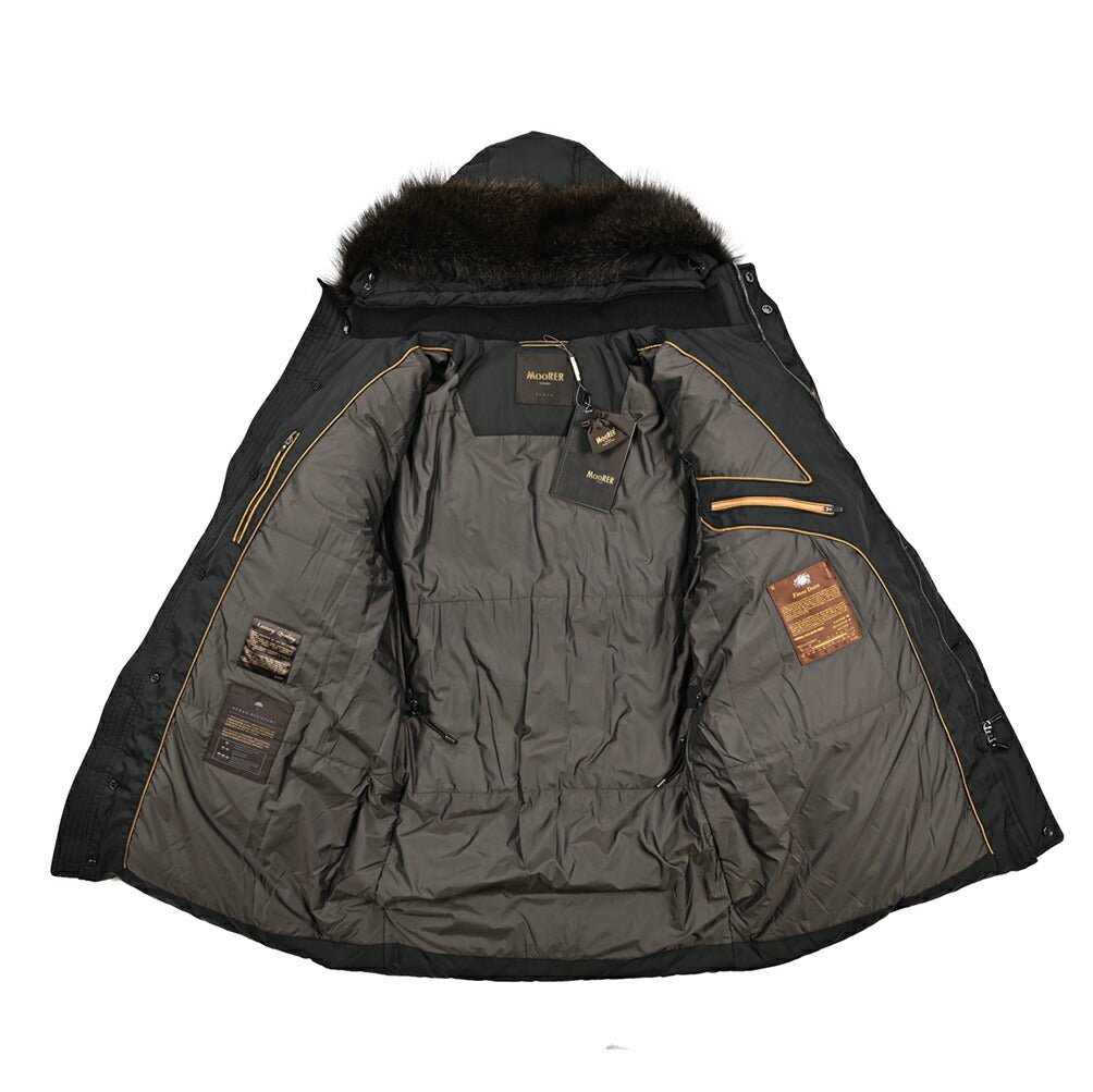 25 - 26AW MOORER "BARBIERI WK" ポリエステル100% ダウンコート リアルファーフーディー / ACQUA RESISTANT(撥水)|424036 - 46|GUARDAROBA MILANO OFFICIAL STORE