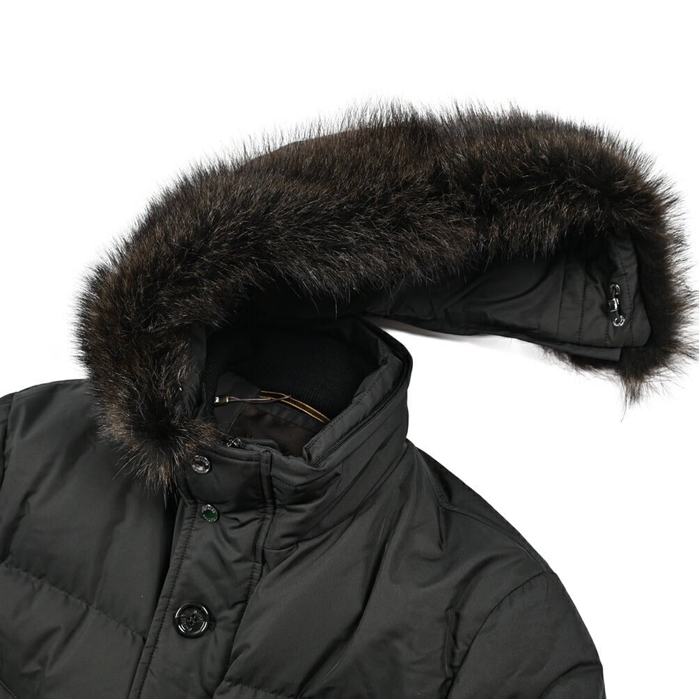 25 - 26AW MOORER "BARBIERI WK" ポリエステル100% ダウンコート リアルファーフーディー / ACQUA RESISTANT(撥水)|424036 - 46|GUARDAROBA MILANO OFFICIAL STORE