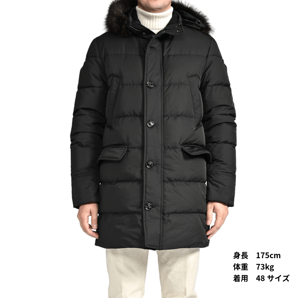 25 - 26AW MOORER "BARBIERI WK" ポリエステル100% ダウンコート リアルファーフーディー / ACQUA RESISTANT(撥水)|424036 - 46|GUARDAROBA MILANO OFFICIAL STORE