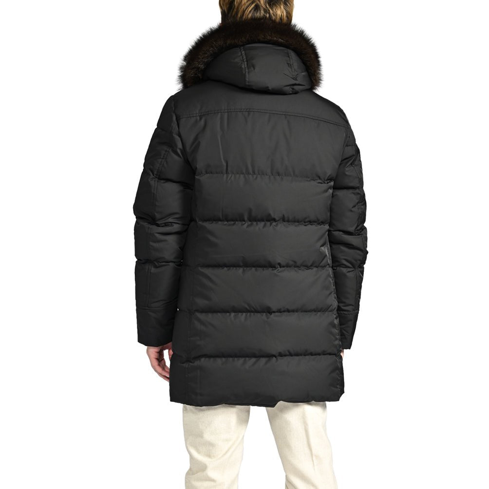25 - 26AW MOORER "BARBIERI WK" ポリエステル100% ダウンコート リアルファーフーディー / ACQUA RESISTANT(撥水)|424036 - 46|GUARDAROBA MILANO OFFICIAL STORE