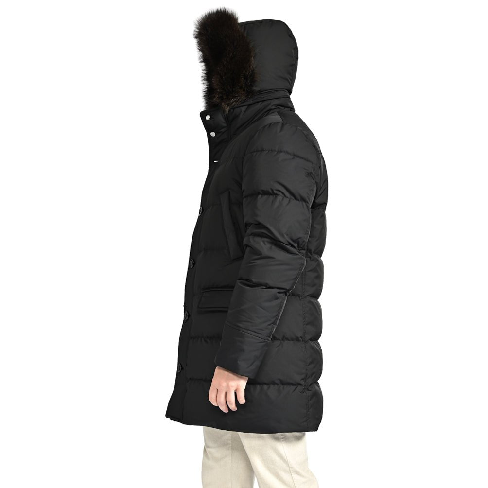 25 - 26AW MOORER "BARBIERI WK" ポリエステル100% ダウンコート リアルファーフーディー / ACQUA RESISTANT(撥水)|424036 - 46|GUARDAROBA MILANO OFFICIAL STORE