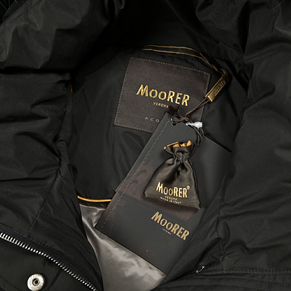 《レディース》25 - 26AW MOORER "BREUIL - FUR - STP" ポリエステル100% ダウンコート リアルファーフーディー / ACQUA PROOF(防水)|424041 - 38|GUARDAROBA MILANO OFFICIAL STORE
