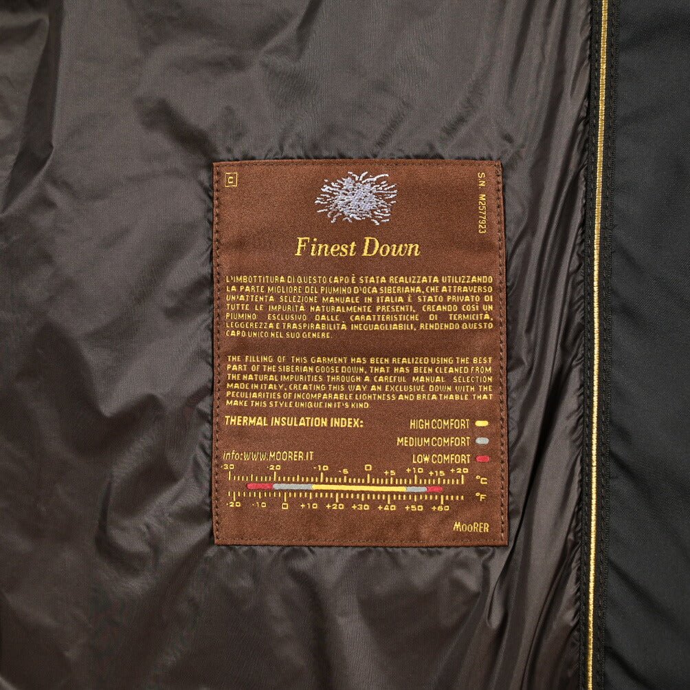 25 - 26AW MOORER "FAGIO - KM" ポリエステル100% ダウンジャケット|424031 - 46|GUARDAROBA MILANO OFFICIAL STORE