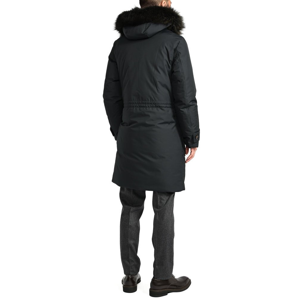 25 - 26AW MOORER "SAPPORO - GF" リアルファーフード付きダウンコート / ACQUA PROOF(防水)|396138-B-46|GUARDAROBA MILANO OFFICIAL STORE