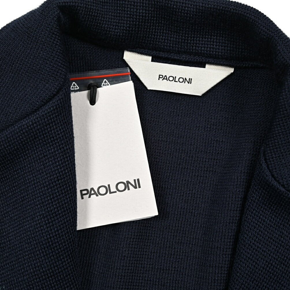 25 - 26AW PAOLONI ヴァージンウール 2Bシングルニットジャケット|427402-44|GUARDAROBA MILANO OFFICIAL STORE