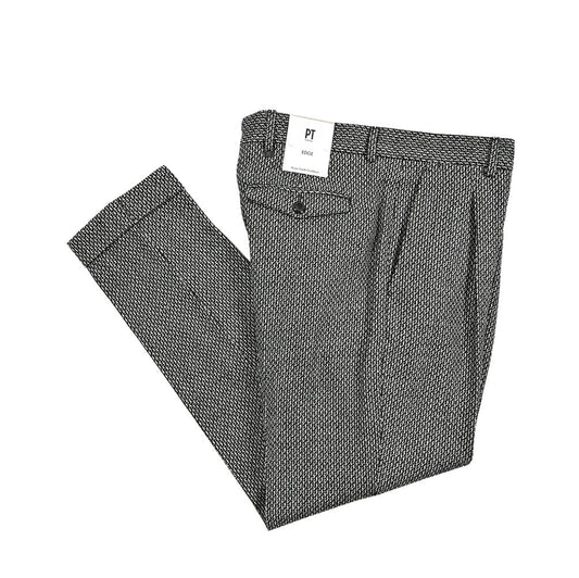 25 - 26AW PT TORINO Edge "REBEL FIT" ヴァージンウール100% ワンタックリラックステーパードパンツ|425636 - 44|GUARDAROBA MILANO OFFICIAL STORE