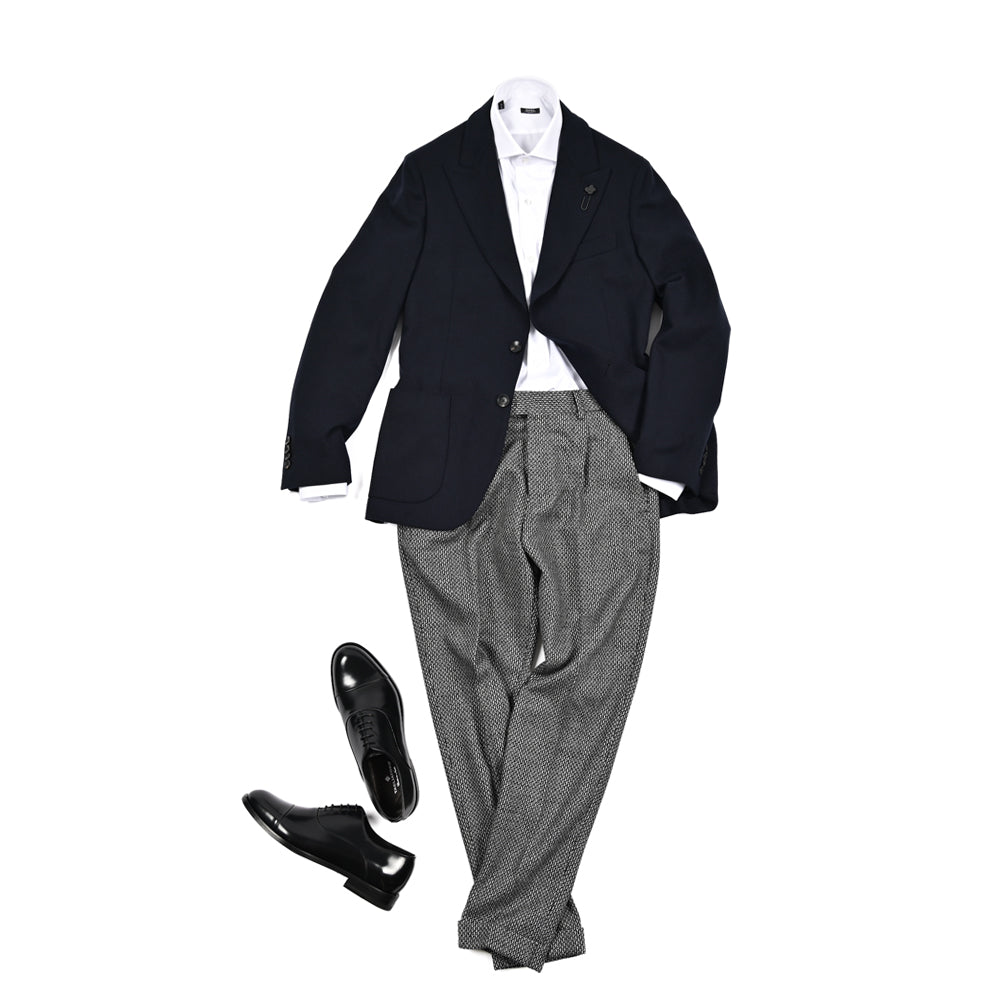 25 - 26AW PT TORINO Edge "REBEL FIT" ヴァージンウール100% ワンタックリラックステーパードパンツ|425636 - 46|GUARDAROBA MILANO OFFICIAL STORE