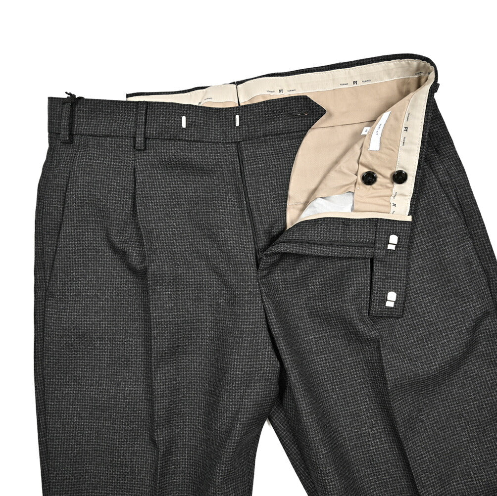 25 - 26AW PT TORINO Edge "REBEL FIT" ヴァージンウール100% リラックステーパードスラックス|426661 - 44|GUARDAROBA MILANO OFFICIAL STORE
