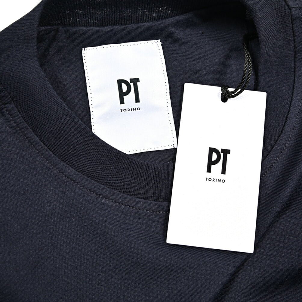 25 - 26AW PT TORINO シルク混コットン クルーネック半袖Tシャツ|426601 - 44|GUARDAROBA MILANO OFFICIAL STORE