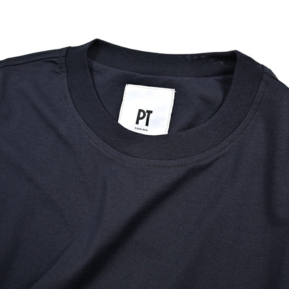 25 - 26AW PT TORINO シルク混コットン クルーネック半袖Tシャツ|426601 - 44|GUARDAROBA MILANO OFFICIAL STORE