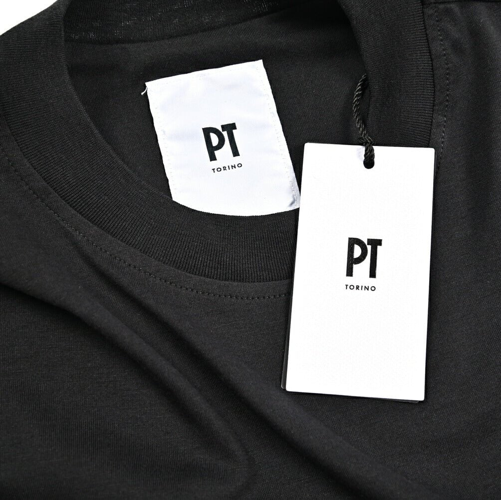 25 - 26AW PT TORINO シルク混コットン クルーネック半袖Tシャツ|426624 - 44|GUARDAROBA MILANO OFFICIAL STORE