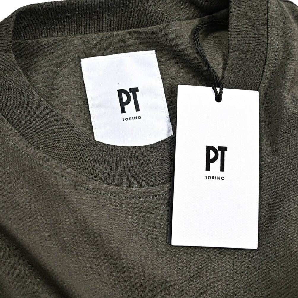 25 - 26AW PT TORINO シルク混コットン クルーネック半袖Tシャツ|426642 - 44|GUARDAROBA MILANO OFFICIAL STORE