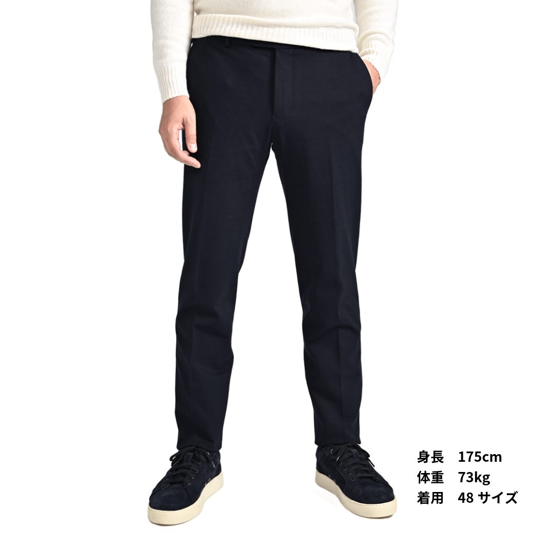 25 - 26AW PT TORINO Traveller "SLIM FIT" ポンチジャージー ドローコード付きイージースラックス|425511 - 44|GUARDAROBA MILANO OFFICIAL STORE