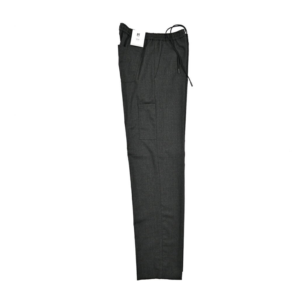 25 - 26AW PT TORINO Traveller "SOFT FIT" 高機能ストレッチウール ドローコード付きイージースラックス (TECHNO WASHABLE WOOL)|425536 - 44|GUARDAROBA MILANO OFFICIAL STORE