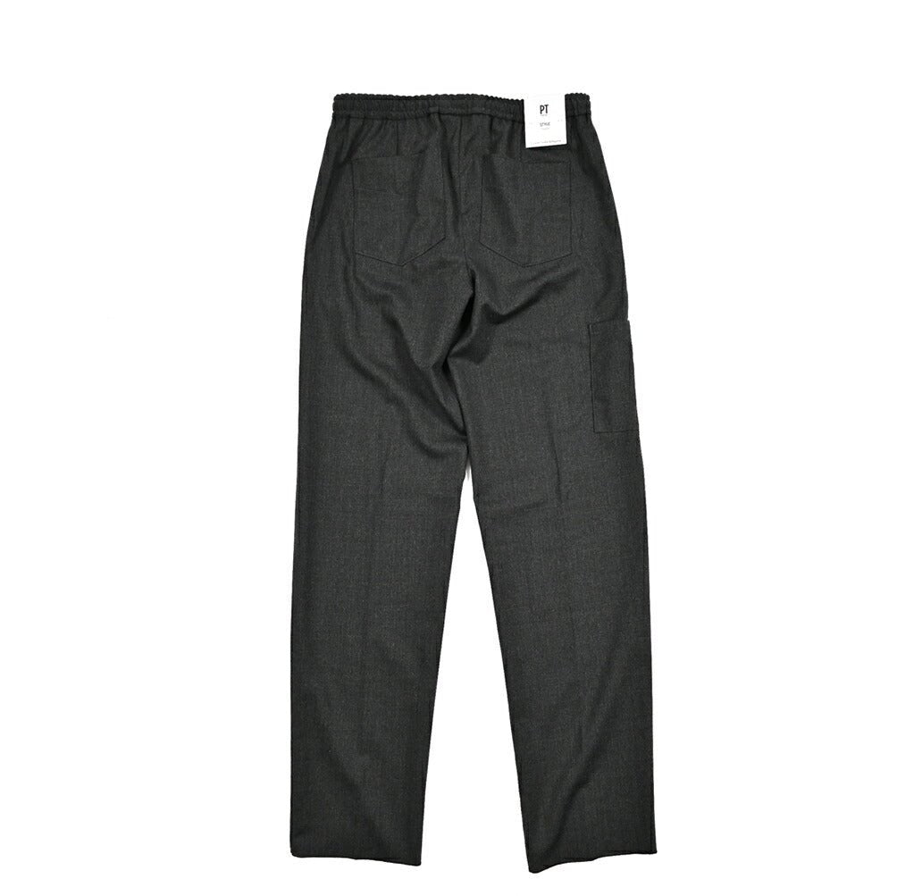 25 - 26AW PT TORINO Traveller "SOFT FIT" 高機能ストレッチウール ドローコード付きイージースラックス (TECHNO WASHABLE WOOL)|425536 - 44|GUARDAROBA MILANO OFFICIAL STORE