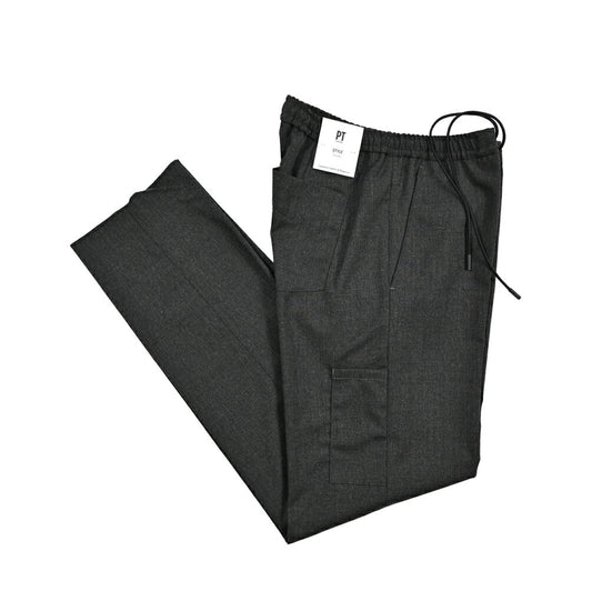 25 - 26AW PT TORINO Traveller "SOFT FIT" 高機能ストレッチウール ドローコード付きイージースラックス (TECHNO WASHABLE WOOL)|425536 - 44|GUARDAROBA MILANO OFFICIAL STORE