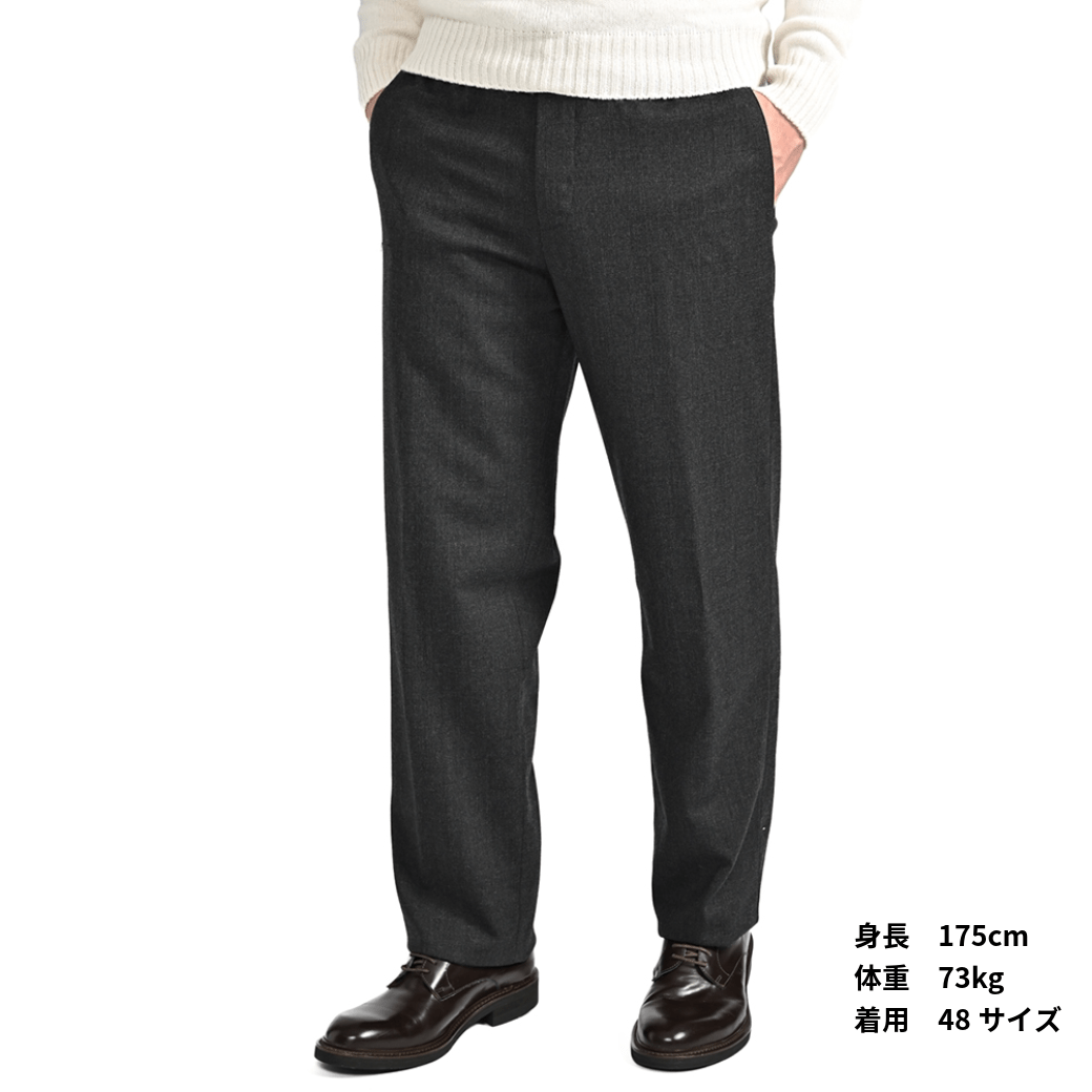 25 - 26AW PT TORINO Traveller "SOFT FIT" 高機能ストレッチウール ドローコード付きイージースラックス (TECHNO WASHABLE WOOL)|425536 - 44|GUARDAROBA MILANO OFFICIAL STORE