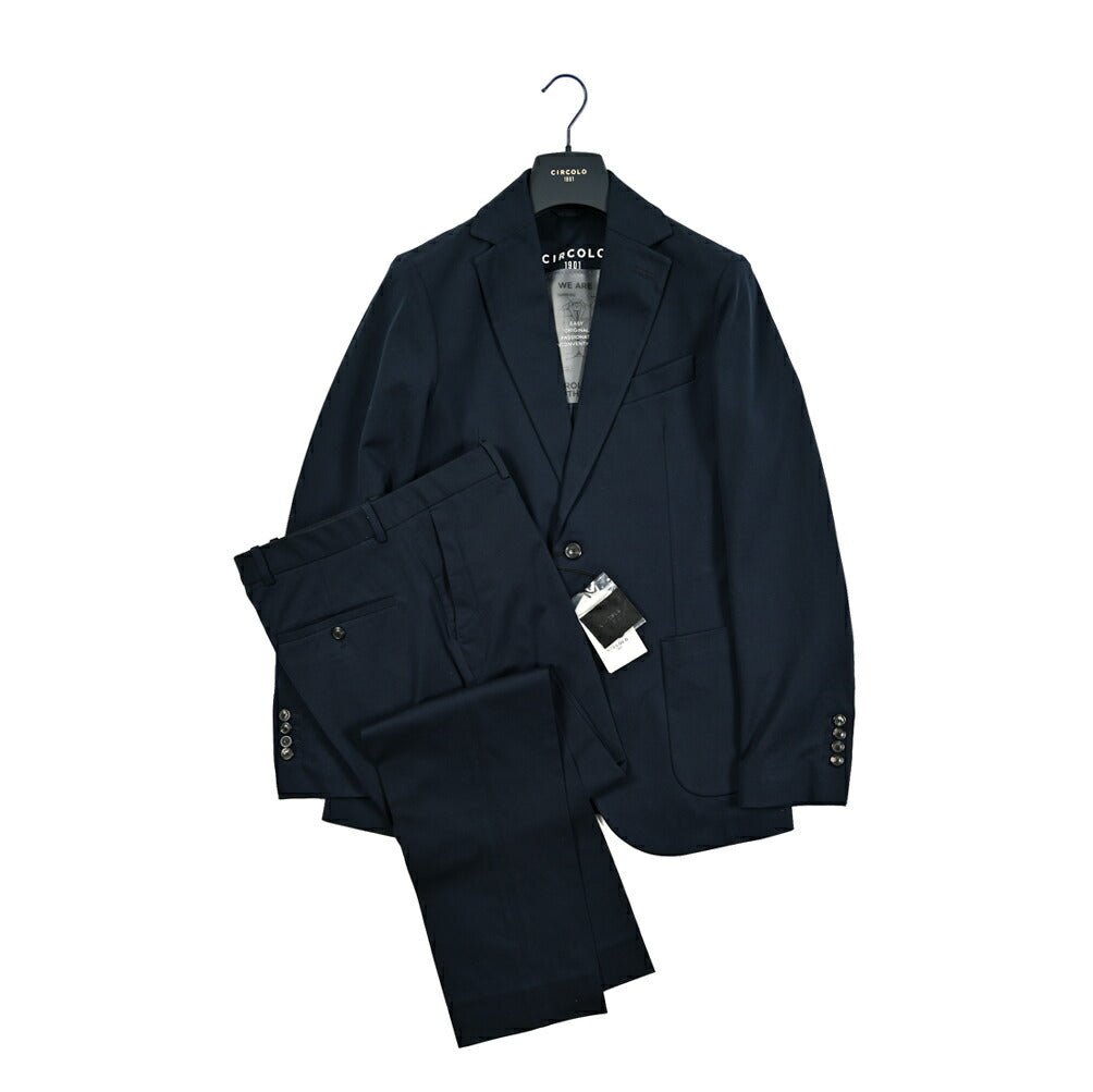 25SS CIRCOLO 1901 ストレッチコットンジャージー 2Bシングルテーラードジャケット (セットアップ対応)|GUARDAROBA MILANO OFFICIAL STORE