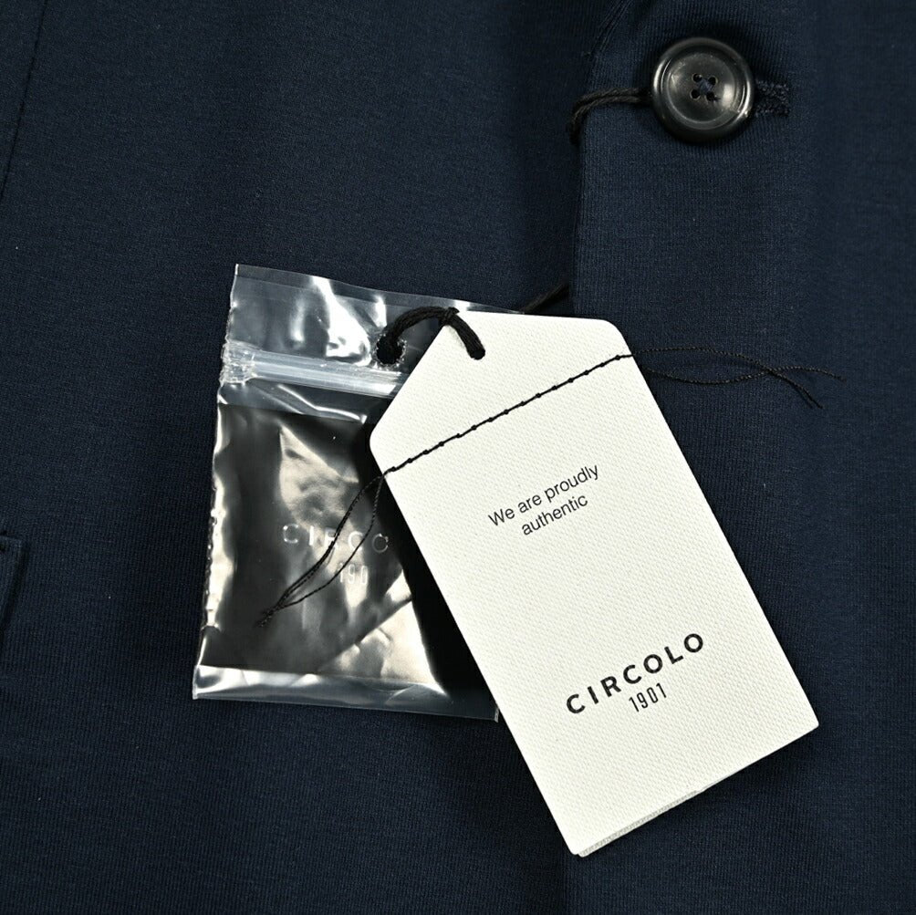 25SS CIRCOLO 1901 ストレッチコットンジャージー 2Bシングルテーラードジャケット (セットアップ対応)|GUARDAROBA MILANO OFFICIAL STORE