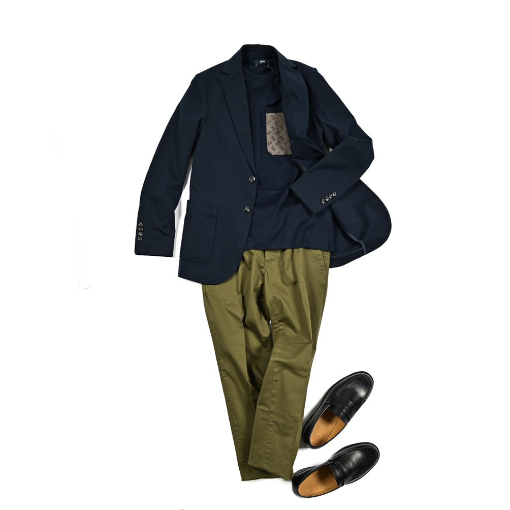 25SS CIRCOLO 1901 ストレッチコットンジャージー 2Bシングルテーラードジャケット (セットアップ対応)|417652 - 44|GUARDAROBA MILANO OFFICIAL STORE