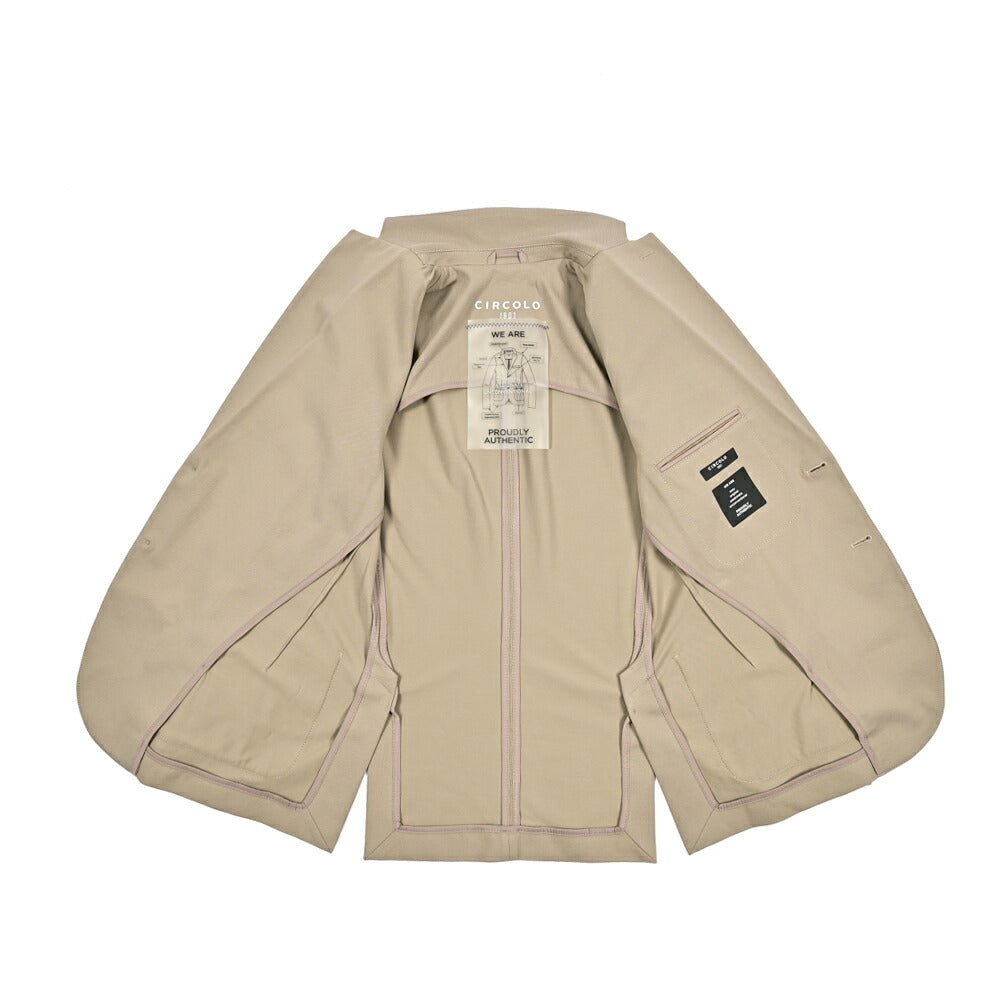 25SS CIRCOLO 1901 ストレッチコットンジャージー 2Bシングルテーラードジャケット (セットアップ対応)|420503 - 44|GUARDAROBA MILANO OFFICIAL STORE