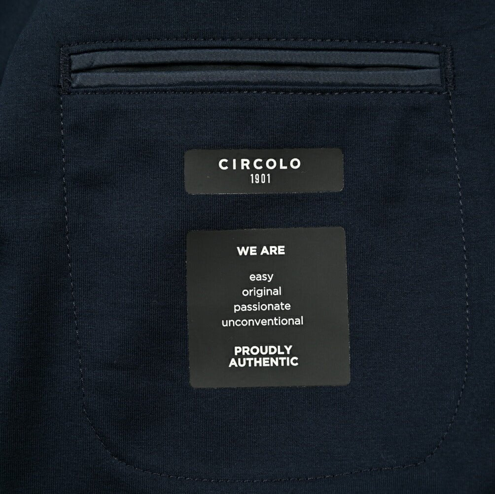 25SS CIRCOLO 1901 ストレッチコットンジャージー 2Bシングルテーラードジャケット (セットアップ対応)|GUARDAROBA MILANO OFFICIAL STORE