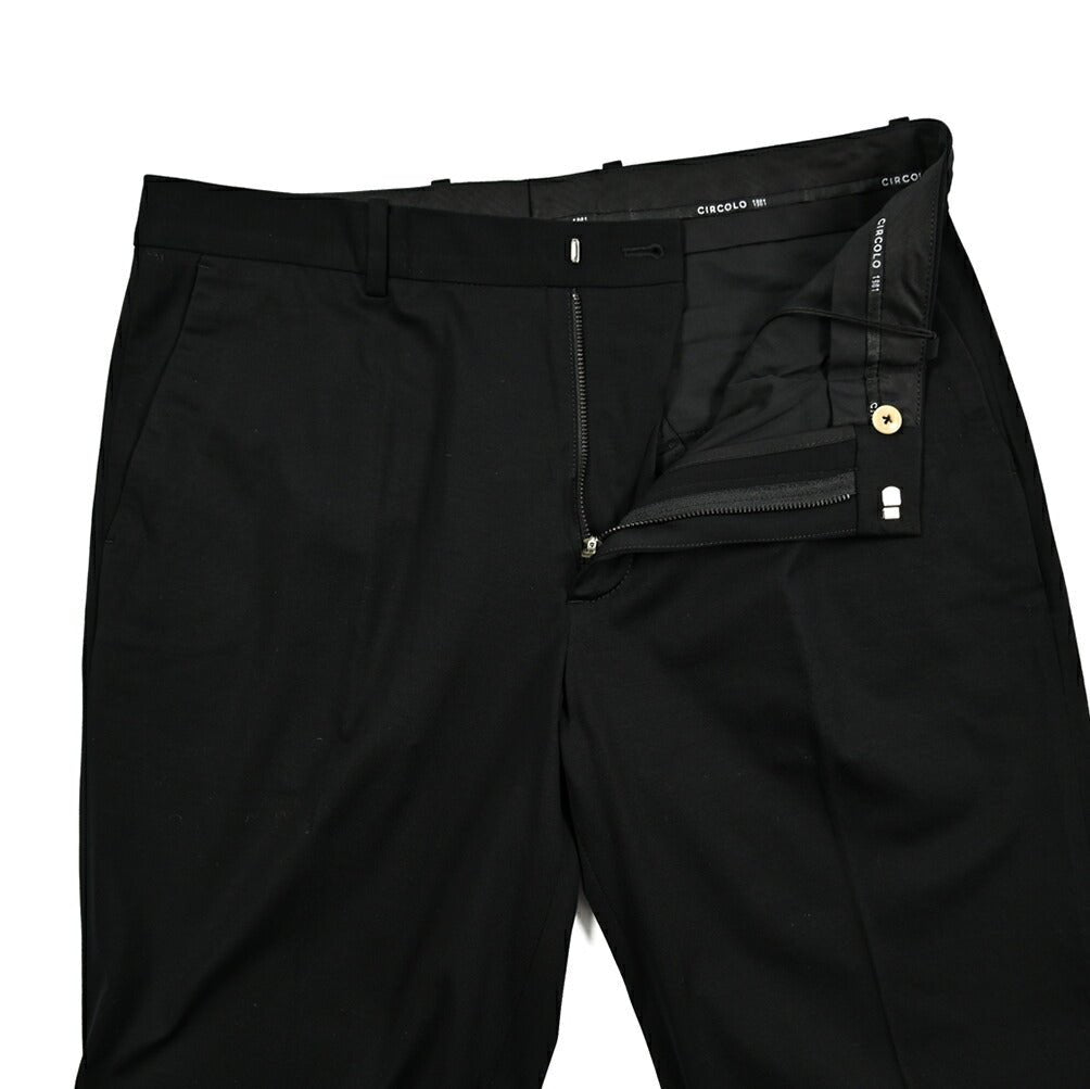 25SS CIRCOLO 1901 ストレッチコットンジャージー ノータックイージースラックス (セットアップ対応)|417702 - 44|GUARDAROBA MILANO OFFICIAL STORE