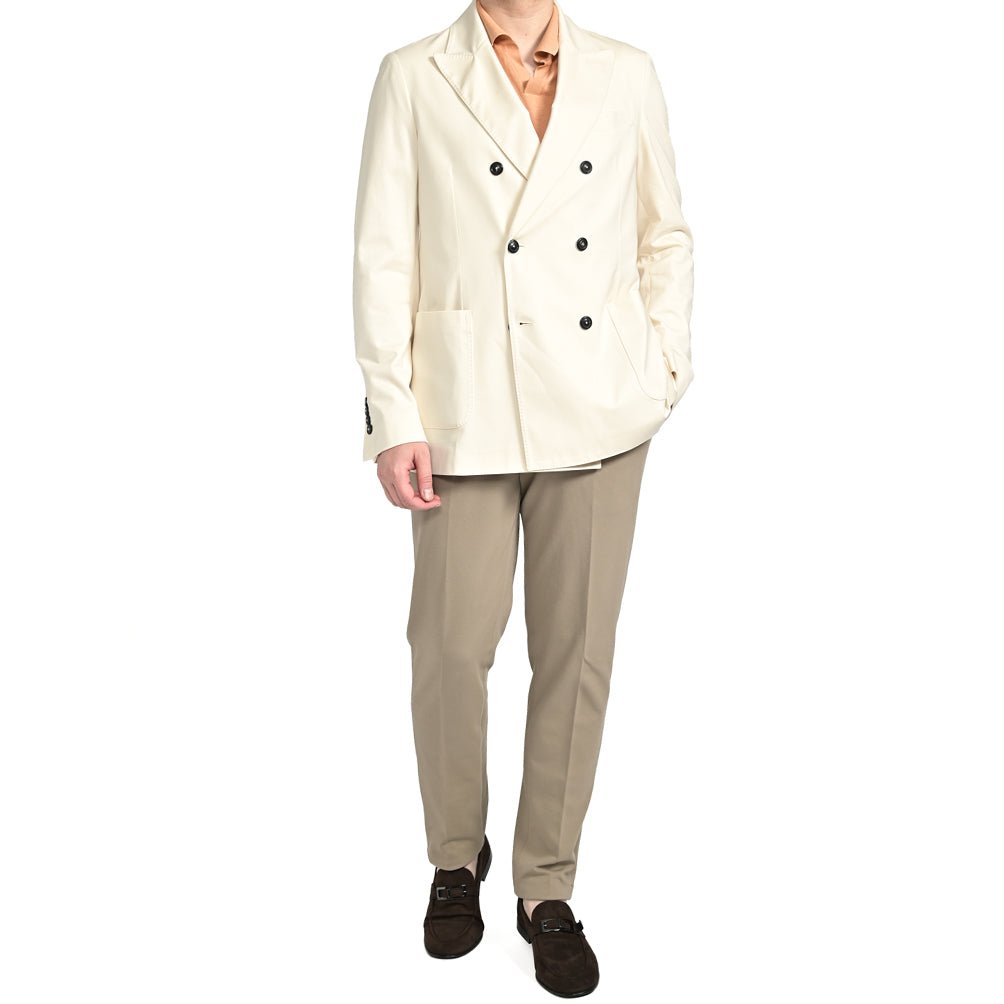 25SS CIRCOLO 1901 ストレッチコットンジャージー 6Bダブルテーラードジャケット|417715 - 46|GUARDAROBA MILANO OFFICIAL STORE