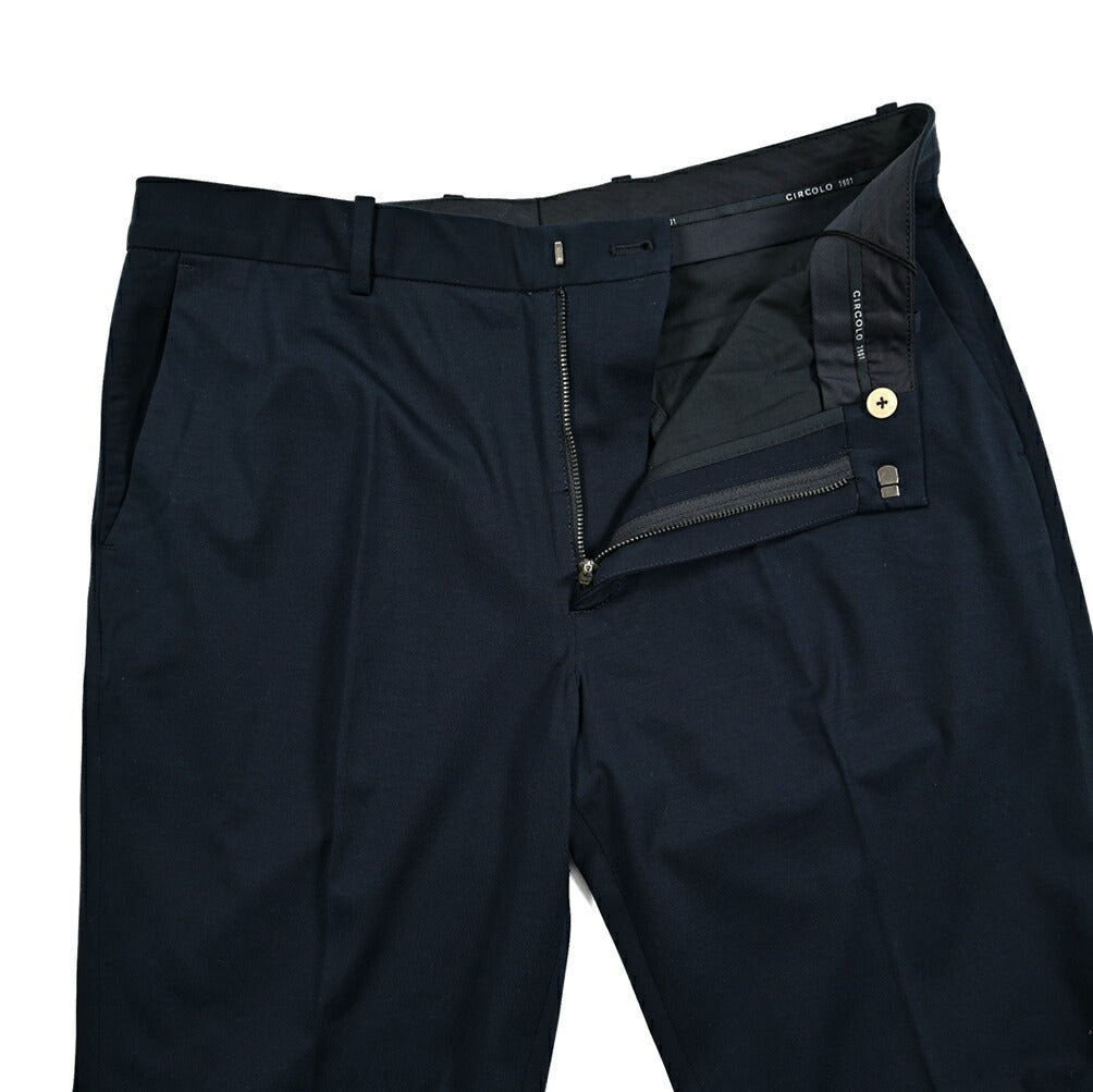 25SS CIRCOLO 1901 ストレッチコットンジャージー ノータックイージースラックス (セットアップ対応)|417665 - 44|GUARDAROBA MILANO OFFICIAL STORE