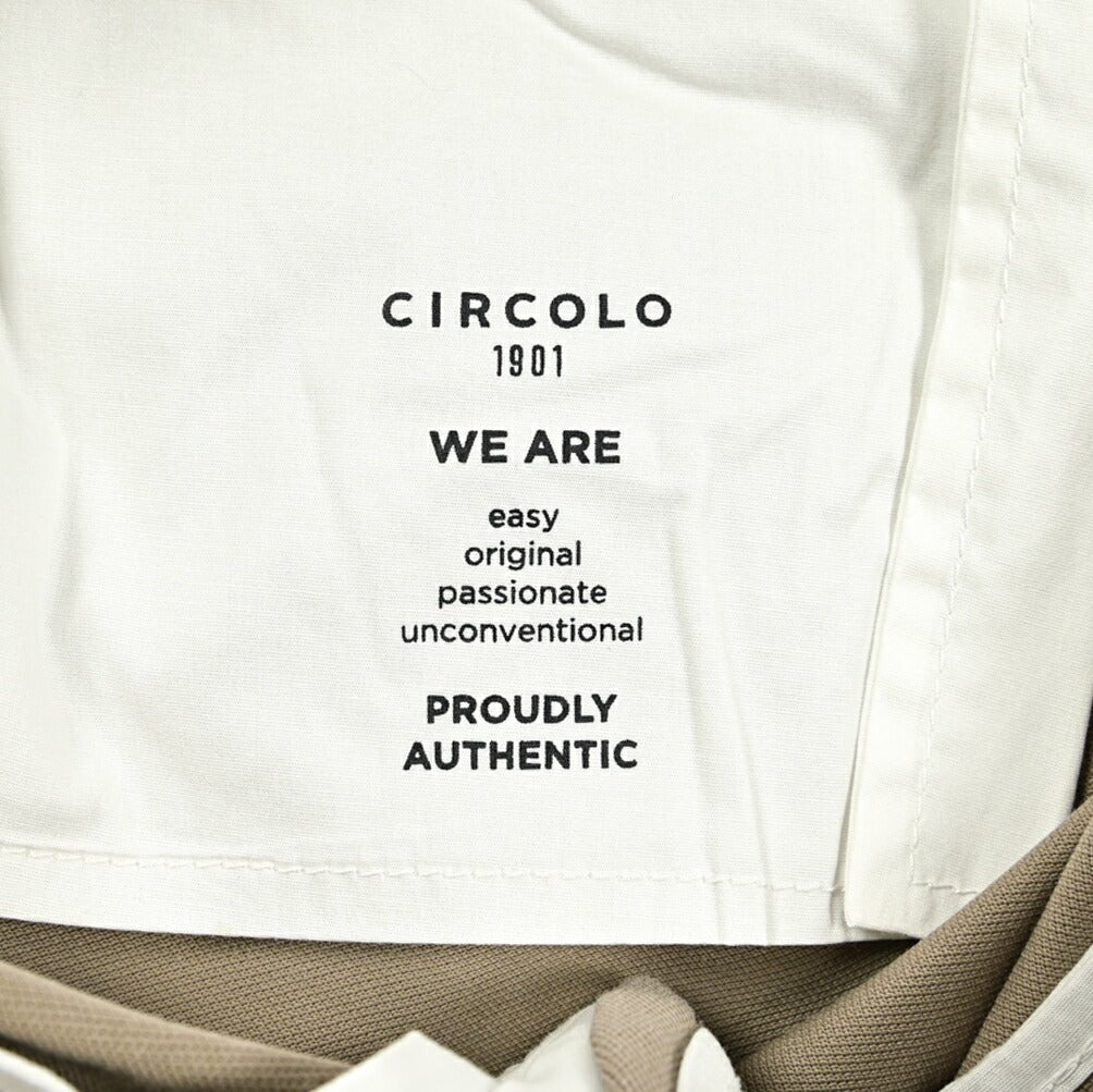 25SS CIRCOLO 1901 ストレッチコットンジャージー ノータックイージースラックス|417677 - 44|GUARDAROBA MILANO OFFICIAL STORE