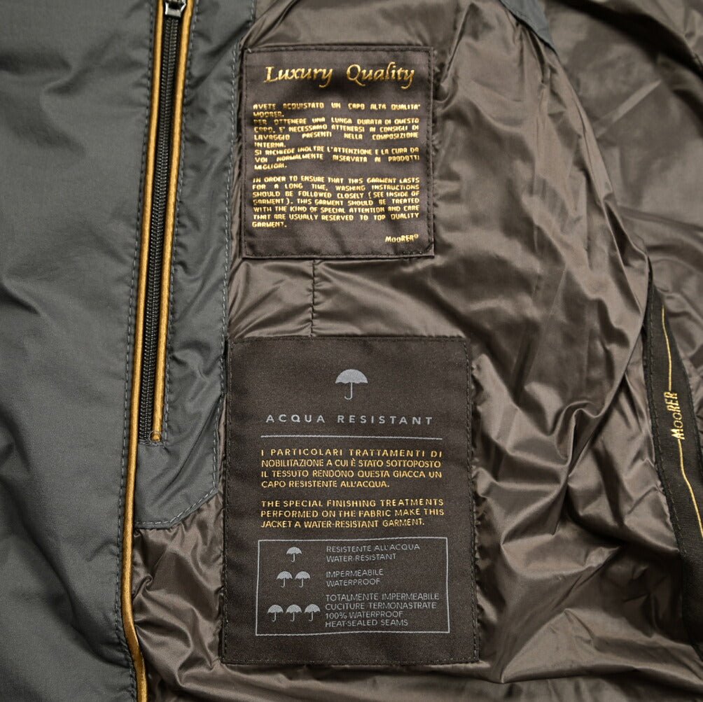 25SS MOORER SIDNEY - S3 スタンドカラーライトウェイトダウンベスト / ACQUA RESISTANT(撥水)|GUARDAROBA MILANO OFFICIAL STORE
