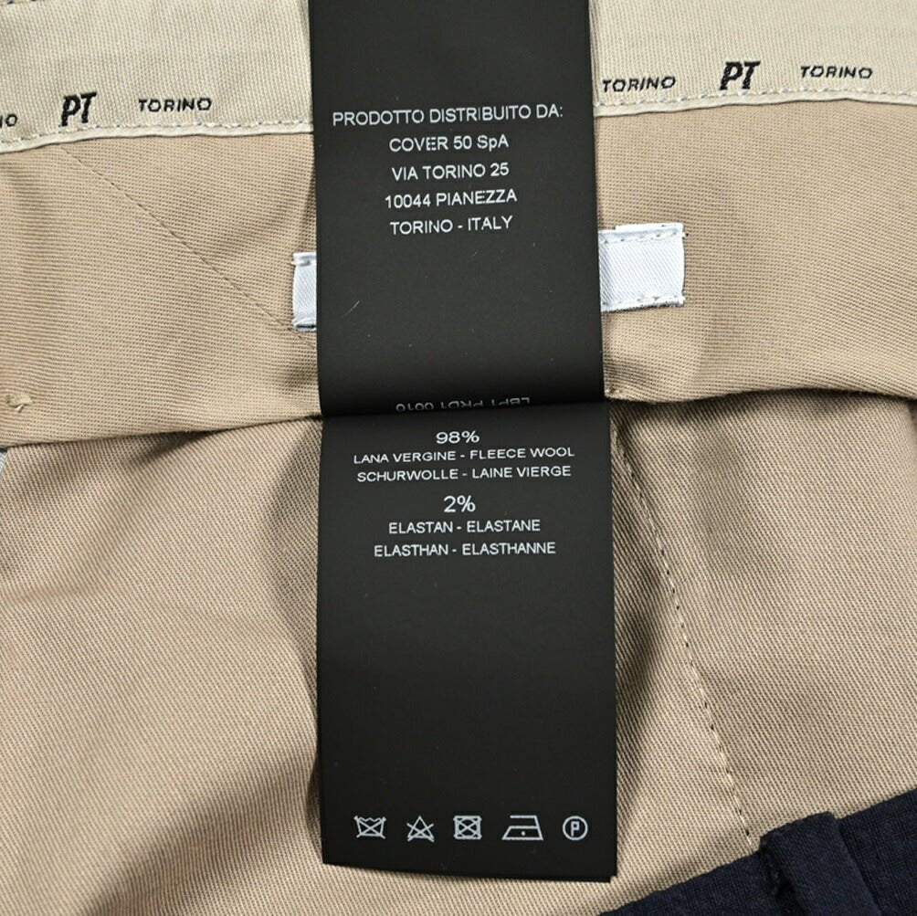 25SS PT TORINO EDGE REBEL FIT ストレッチウール ノータックシアサッカースラックス / PT01|415736 - 44|GUARDAROBA MILANO OFFICIAL STORE