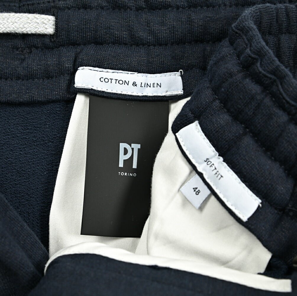 25SS PT TORINO SOFT FIT コットンリネン ワンタックイージースラックス / PT01|415796 - 44|GUARDAROBA MILANO OFFICIAL STORE