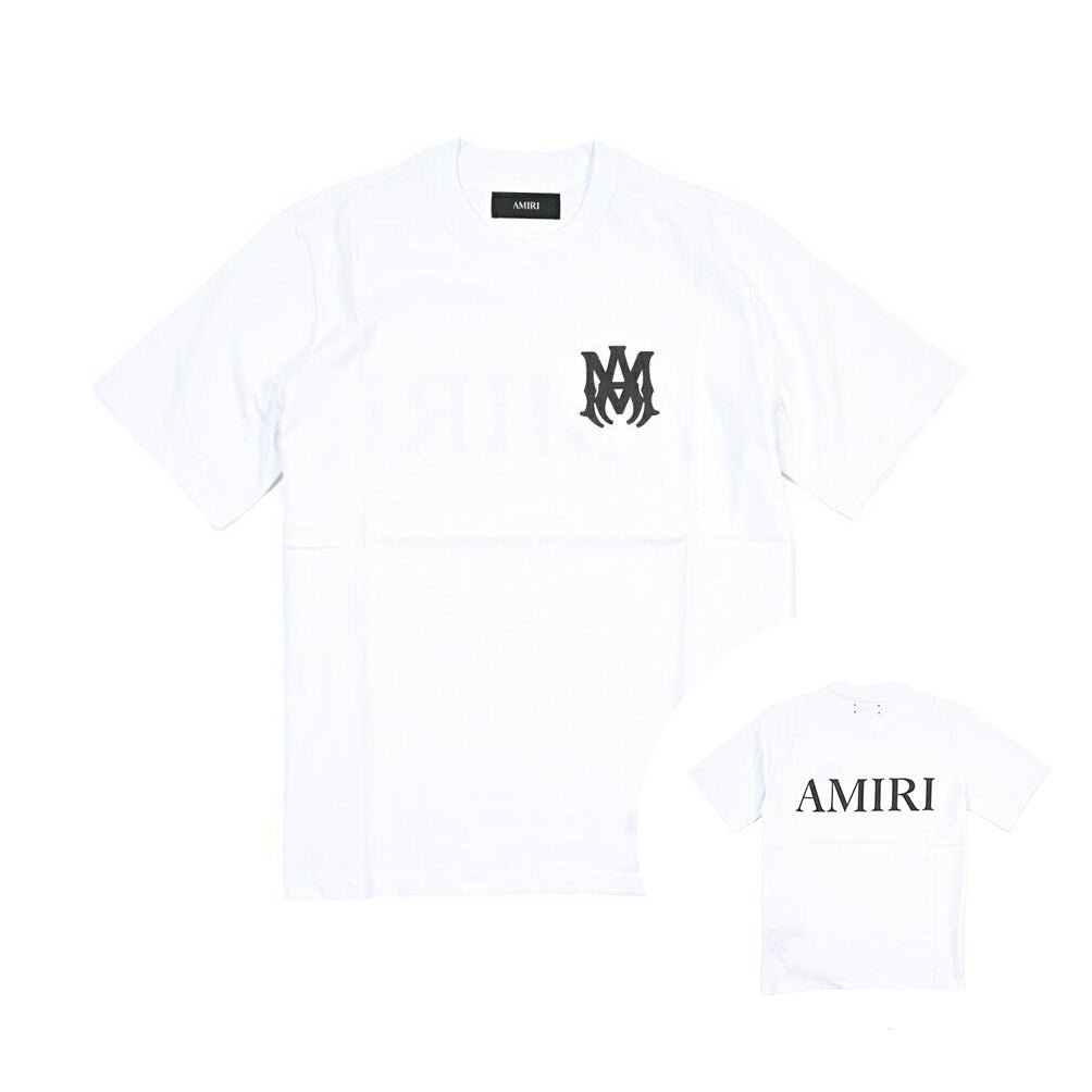 AMIRI Tシャツ ホワイト ロゴプリント Mサイズ AMIRI アミリ / MA CORE LOGO TEE コットン100% 半袖ロゴTシャツ