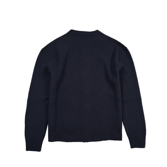 26-27AW JIL SANDER メリノウール100% ミドルゲージニットカーディガン ネイビー(MIDNIGHT) 46 | GUARDAROBA MILANO OFFICIAL STORE