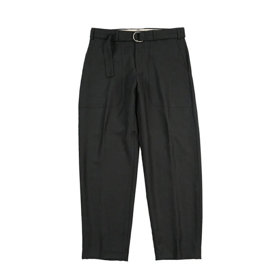 26-27AW PT TORINO Edge “SAMUEL” ヴァージンウール100% ノータックワイドテーパードスラックス ブラック 44 | GUARDAROBA MILANO OFFICIAL STORE