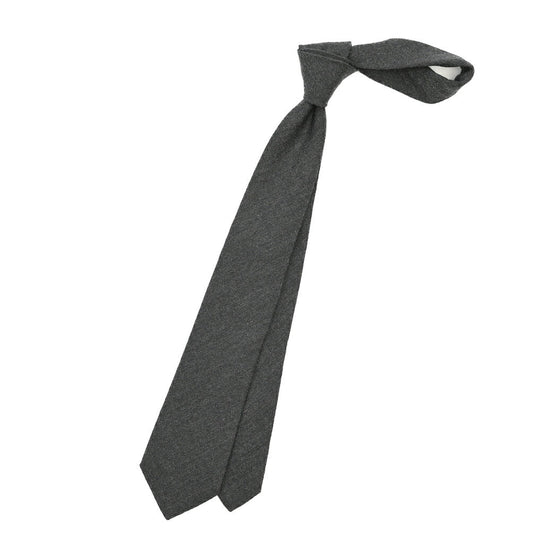 26-27AW TAGLIATORE カシミヤ混ウール ネクタイ グレー 145cm×7.5cm | GUARDAROBA MILANO OFFICIAL STORE