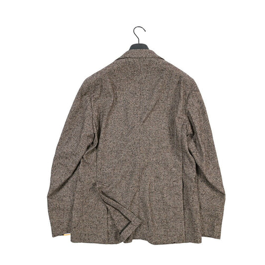 26-27AW TAGLIATORE “MONTECARLO” シルク混ウール 2Bシングルテーラードジャケット / Exclusive Garment ブラウン 48 | GUARDAROBA MILANO OFFICIAL STORE