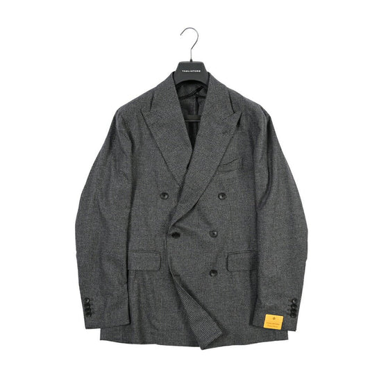 26-27AW TAGLIATORE “NAPOLI” ウール混コットン 6Bダブルテーラードスーツ / Exclusive Garment グレー 48 | GUARDAROBA MILANO OFFICIAL STORE