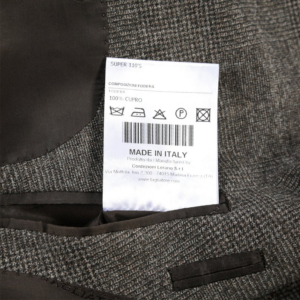26-27AW TAGLIATORE SUPER 110's ヴァージンウール100% 2Bシングルテーラードスーツ / 2SVS22B01 ブラウン 48 | GUARDAROBA MILANO OFFICIAL STORE