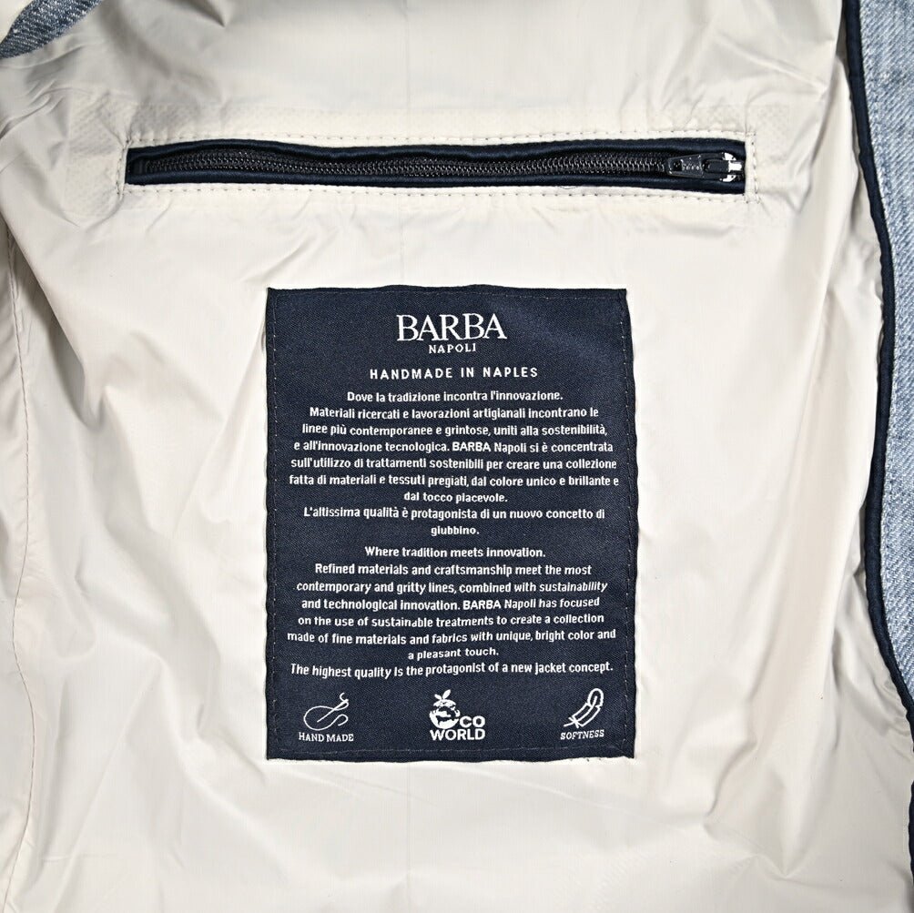 26SS BARBA リネン100% ボタン留めベスト|435495|GUARDAROBA MILANO OFFICIAL STORE