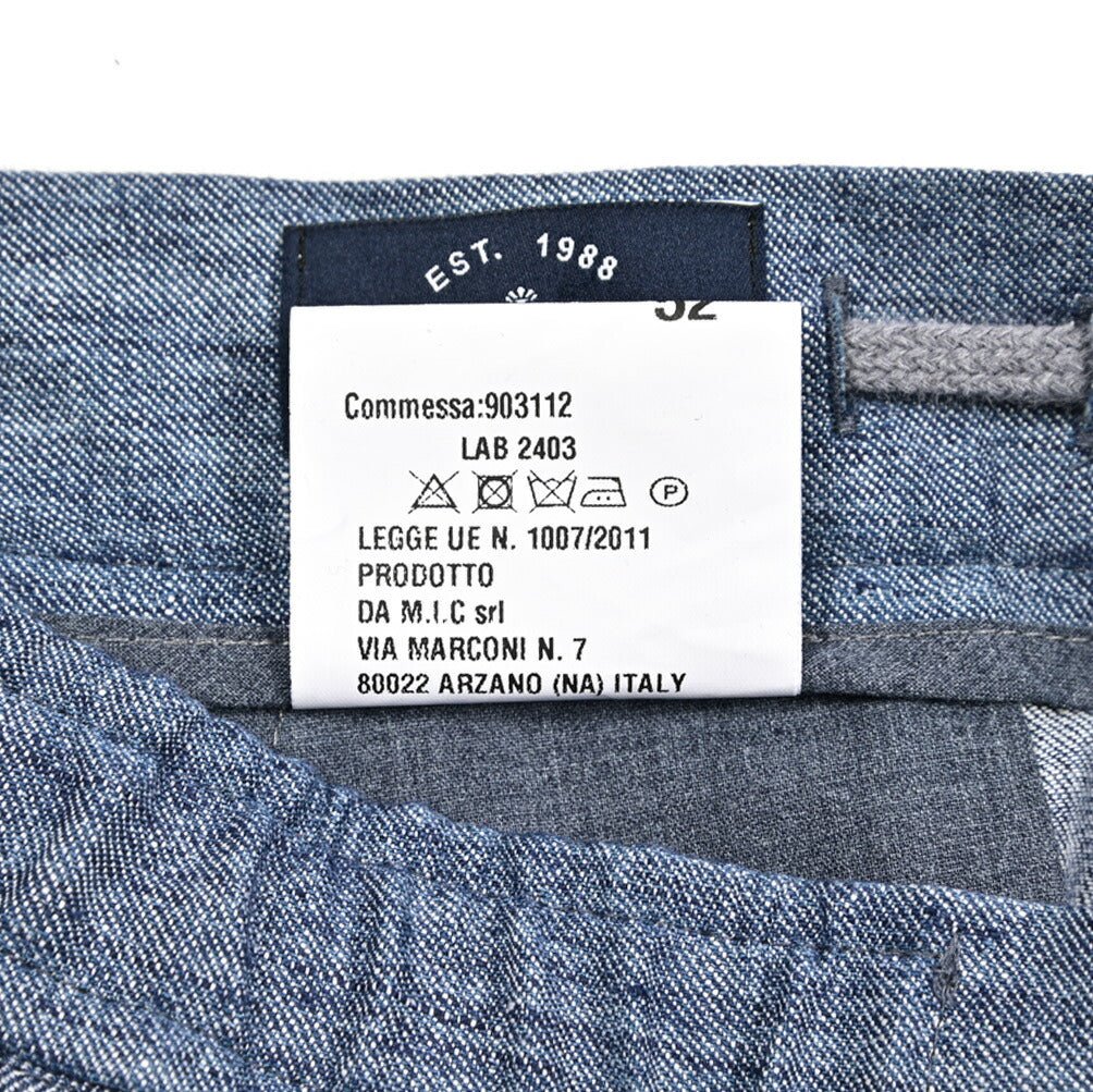 26SS BARBA リネン100% ドローコード付きワンタックショーツ / BERMUDA CAPRI|435497|GUARDAROBA MILANO OFFICIAL STORE