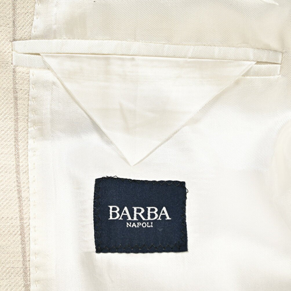 26SS BARBA ウール混コットン 6Bダブルブレストテーラードスーツ / MEN'S SUIT SDP|435498-48|GUARDAROBA MILANO OFFICIAL STORE