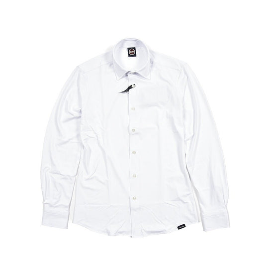 26SS COLMAR ストレッチナイロン レギュラーカラーシャツ / COLMAR ORIGINALS ホワイト 46 | GUARDAROBA MILANO OFFICIAL STORE
