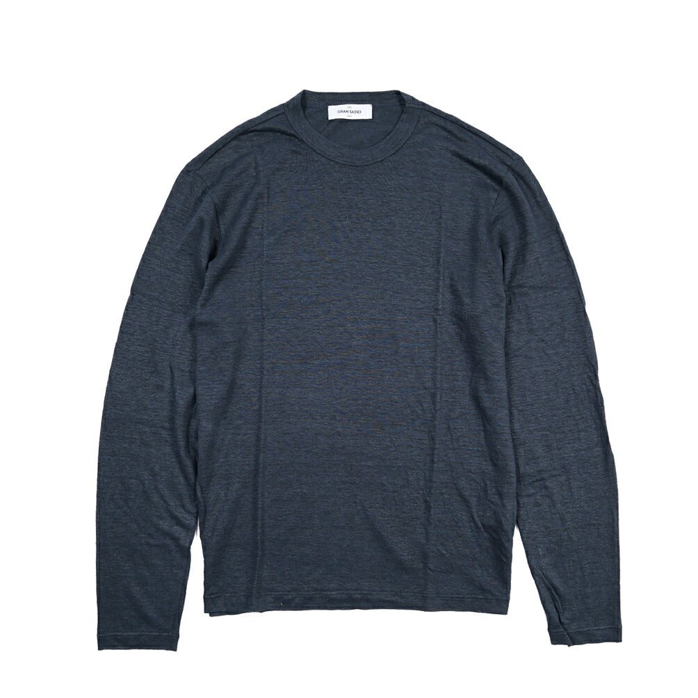 GRAN SASSO グランサッソ / リネン100% 長袖ニットTシャツ / 26SS